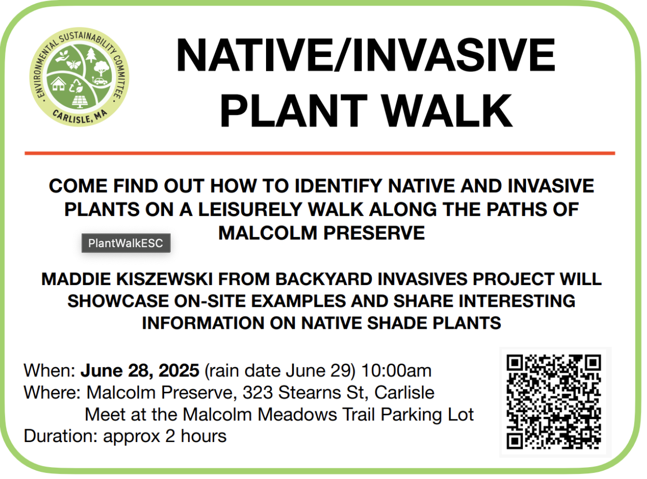 Native/Invasive Plant Walk - Malcolm Preserve
